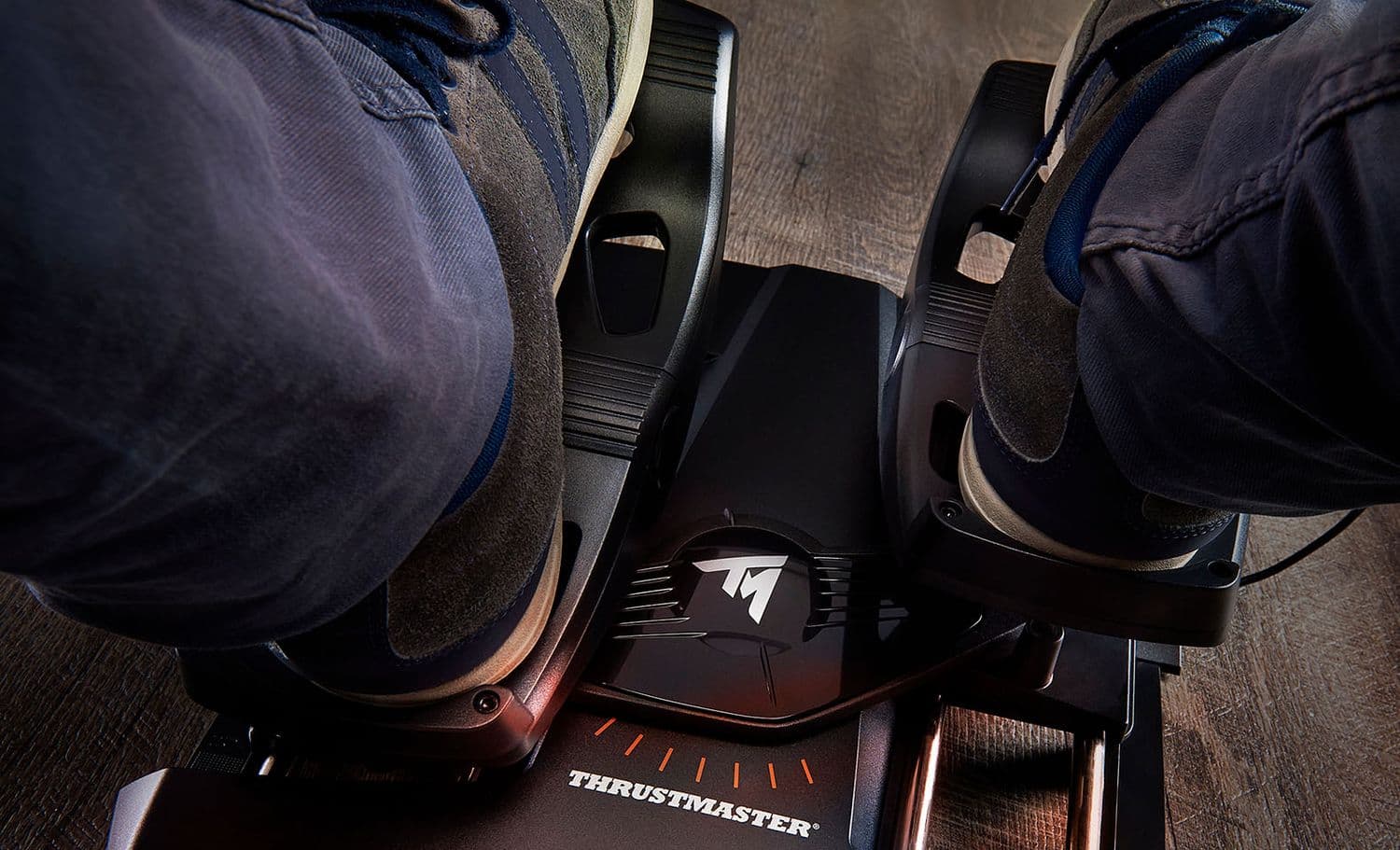 Pedal Thrustmaster T.Flight TFRP Rudder Pedals - Sistema S.M.A.R.T, 4 eixos, compatível PC e PS4/PS5 - Preto (Imagem 3)