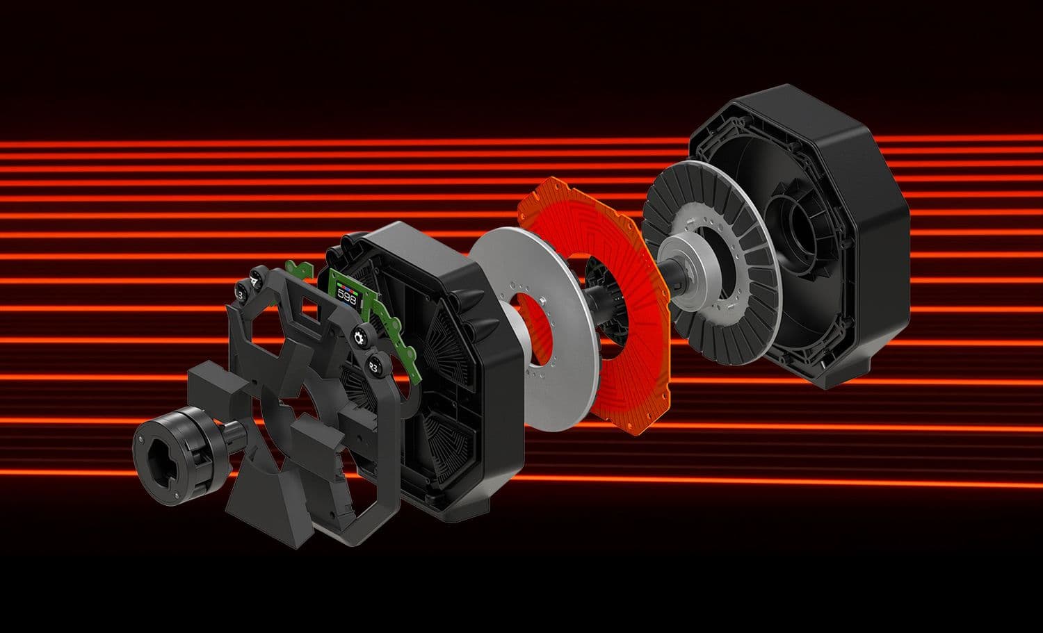 Kit T598 Thrustmaster - Volante Force Feedback + Pedais - PC + Playstation (Imagem 2)