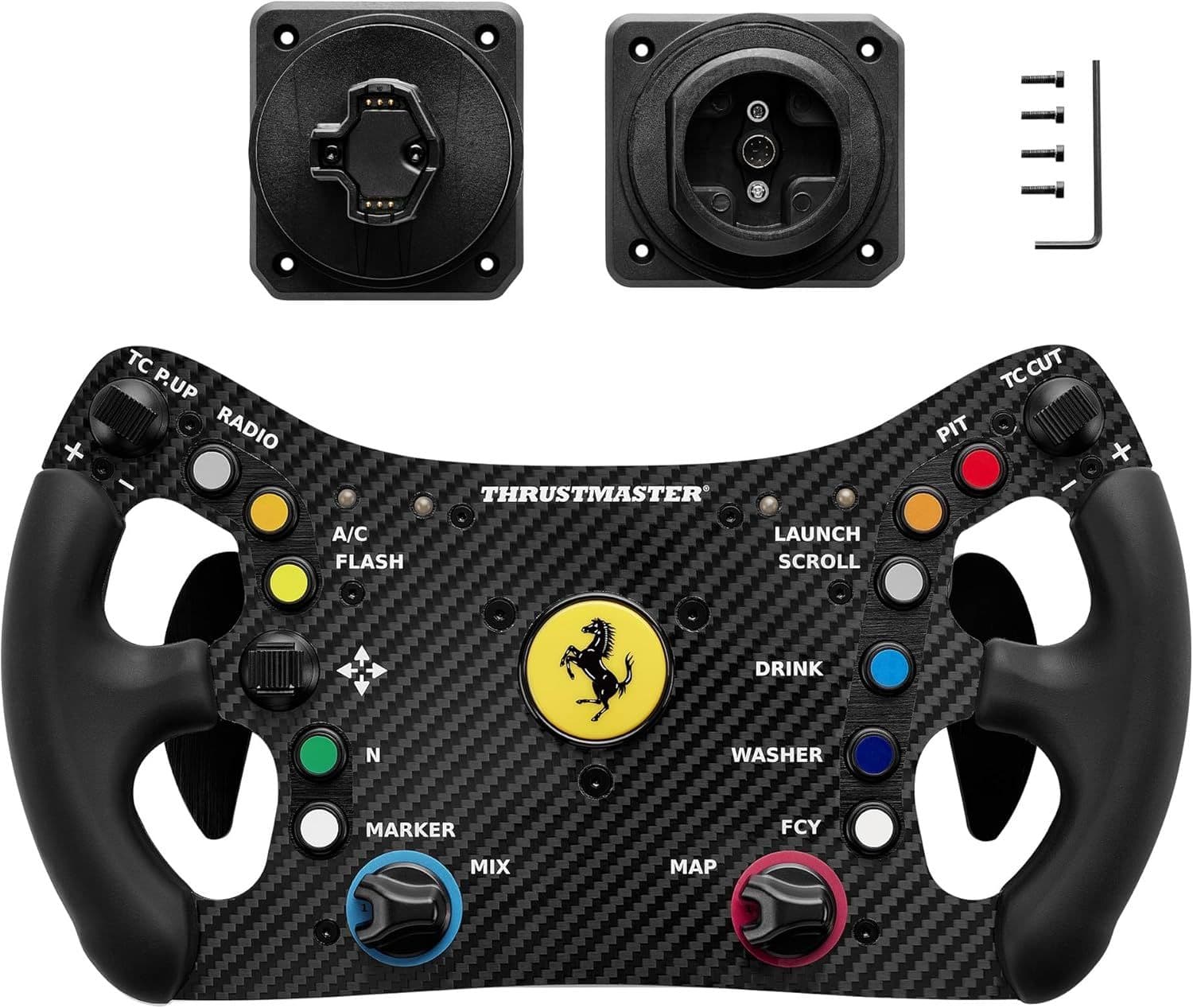Racing Add-on Thrustmaster 488 Ferrari GT3 Add-on - Volante esportivo em couro inspirado na Ferrari 488 GT3 (Imagem 4)