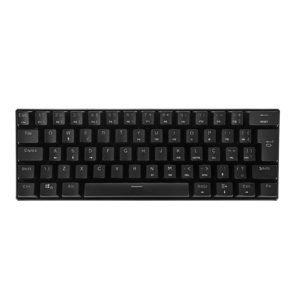 Motospeed CK61 - Preto, Switch Blue - ABNT2 - RGB (Imagem 1)