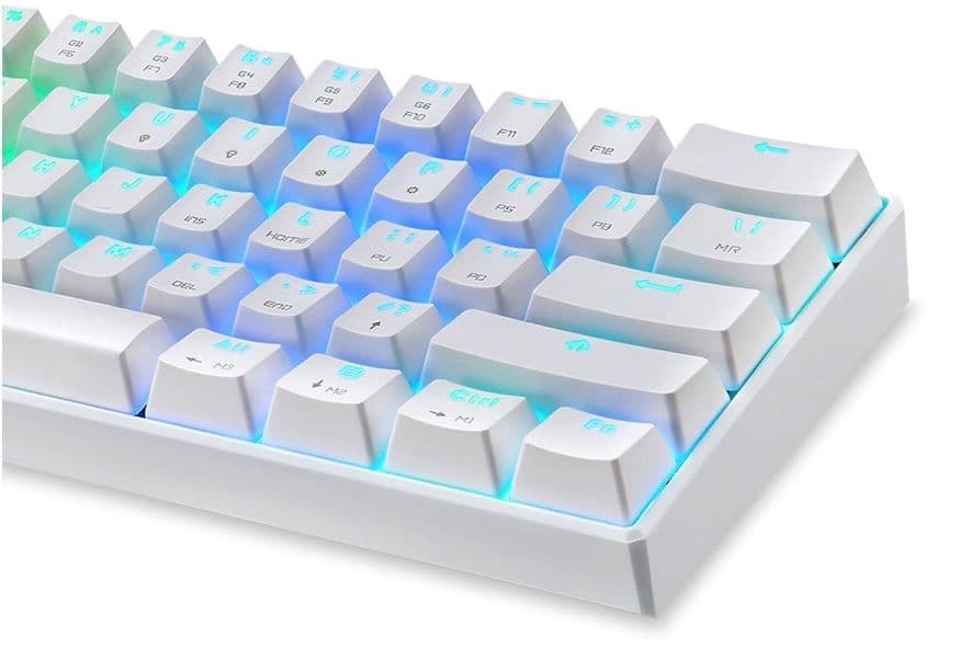 Motospeed CK61 - Branco, Switch Blue - ABNT2 - RGB (Imagem 1)