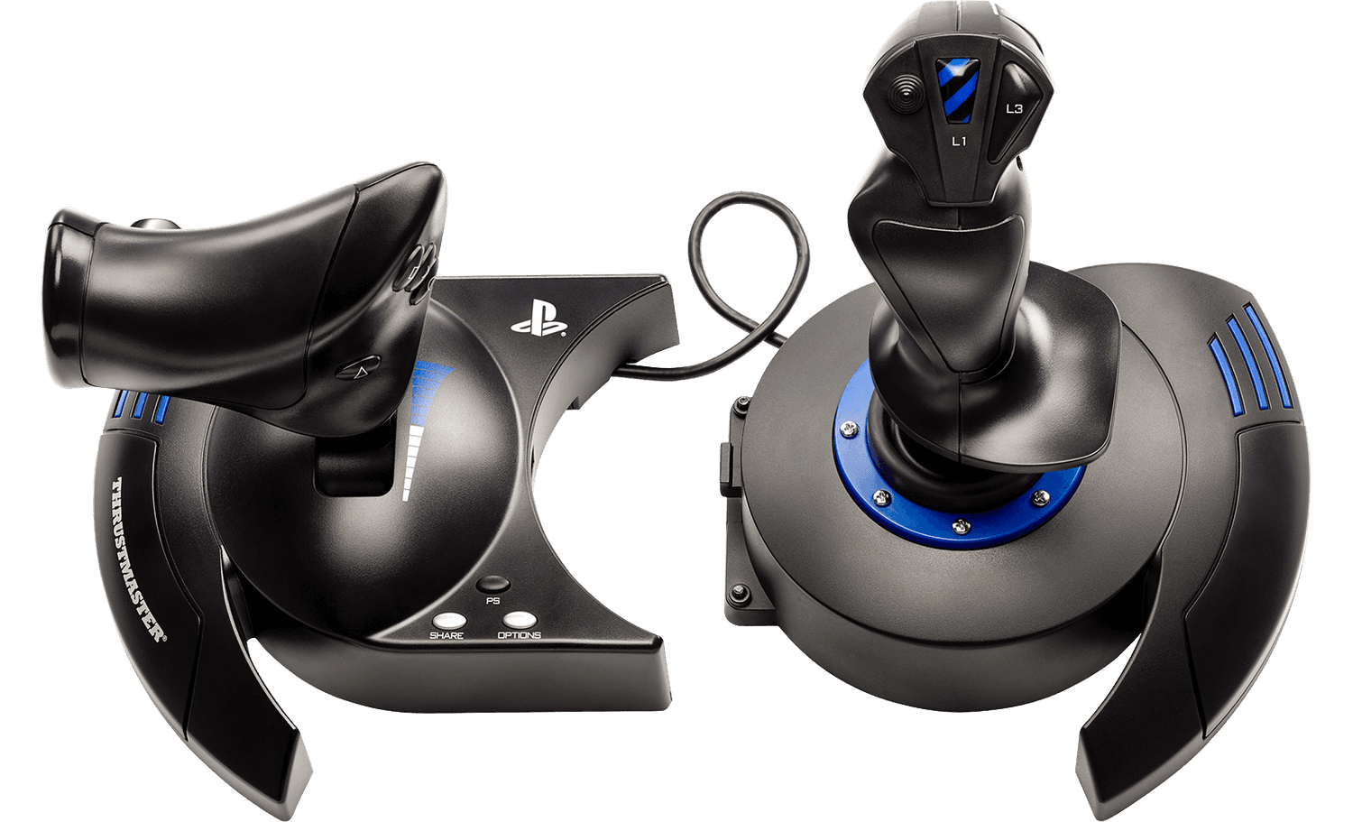 Joystick Thrustmaster - T.Flight HOTAS 4 - 12 botões, 5 eixos, manete destacável - Preto (Imagem 1)