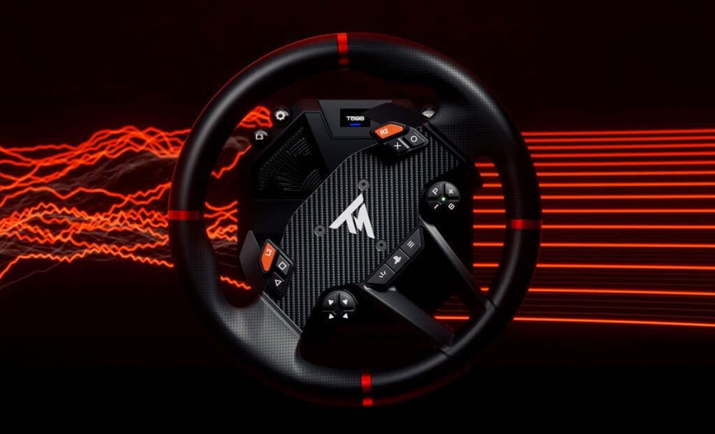 Kit T598 Thrustmaster - Volante Force Feedback + Pedais - PC + Playstation (Imagem 1)