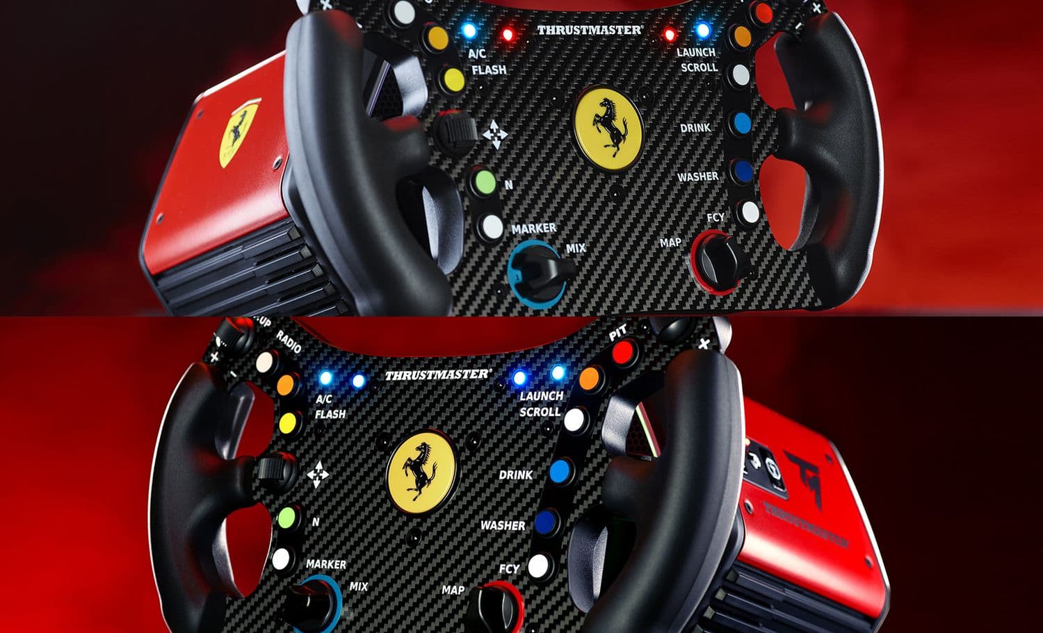 Racing Add-on Thrustmaster 488 Ferrari GT3 Add-on - Volante esportivo em couro inspirado na Ferrari 488 GT3 (Imagem 7)