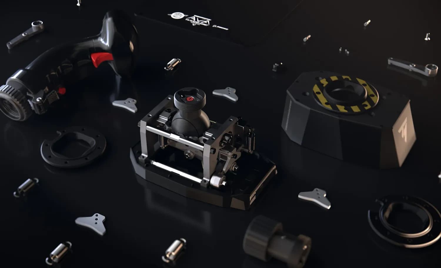Acessório Flight Thrustmaster adaptador AVA Offset - Suporte modular para base AVA (Imagem 6)