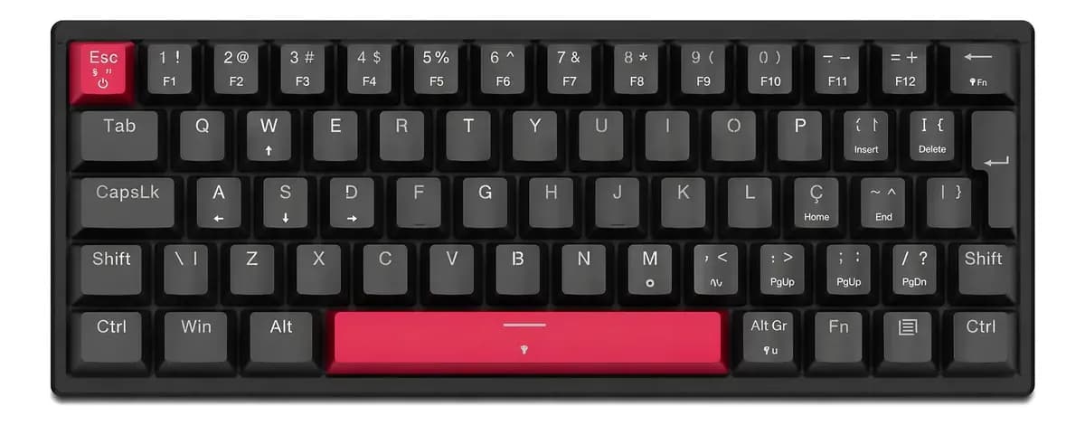 Teclado Magnético Gamer Machenike K500 M61 Switch GR Crystal — imagem 1